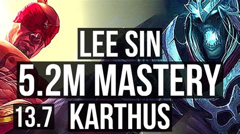 Lee Sin Vs Karthus Jng M Mastery Games Kr