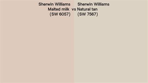 Sherwin Williams Malted Milk Vs Natural Tan Side By Side Comparison