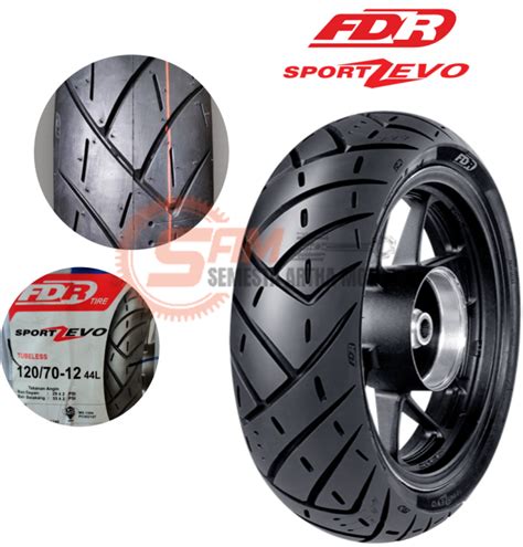 Ban Luar FDR Sport ZEVO 120 70 Ring 12 Tubeless Motor Vespa Matic