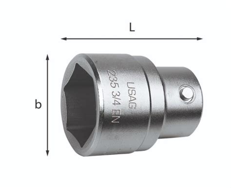 Ključ nasadni 22 mm prihvat 3 4 6 ugaoni 235 EN USAG USAG