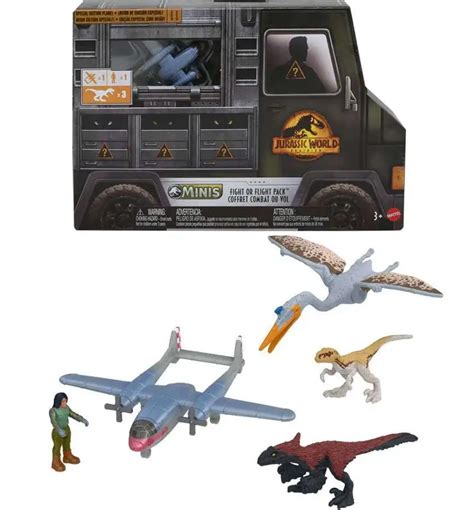 Jurassic World Dominion Minis Flight Or Fight Figure 5 Pack Mattel Toywiz