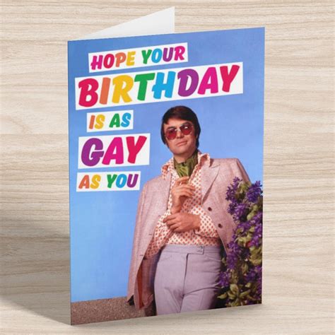 Gay Birthday Card Etsy Uk