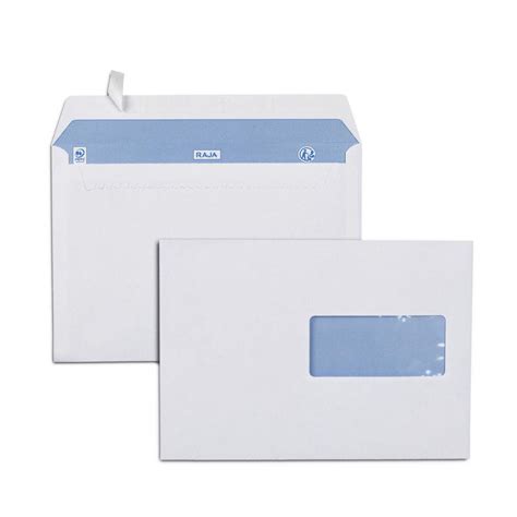 Enveloppe Blanche Premium Raja C X Mm Avec Fen Tre