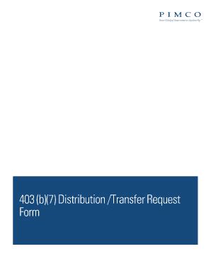 Fillable Online B Distribution Form Pimco Fax Email Print Pdffiller