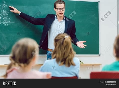 Teacher Standing Front Image And Photo Free Trial Bigstock