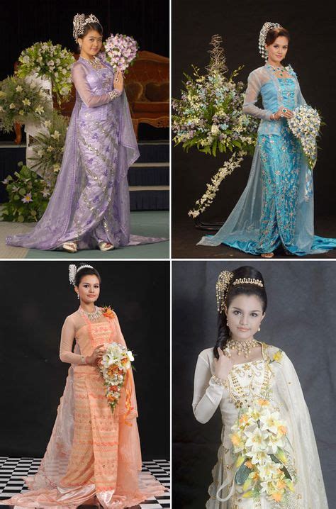 63 Burmese Wedding Ideas Burmese Wedding Traditional Dresses