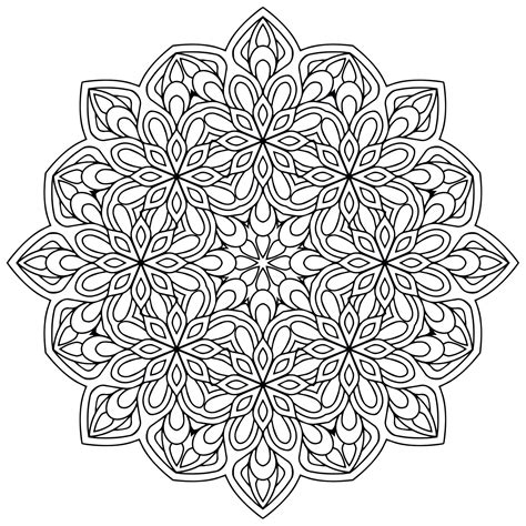 Mandala Zen And Anti Stress Mandala Coloring Pages For Kids