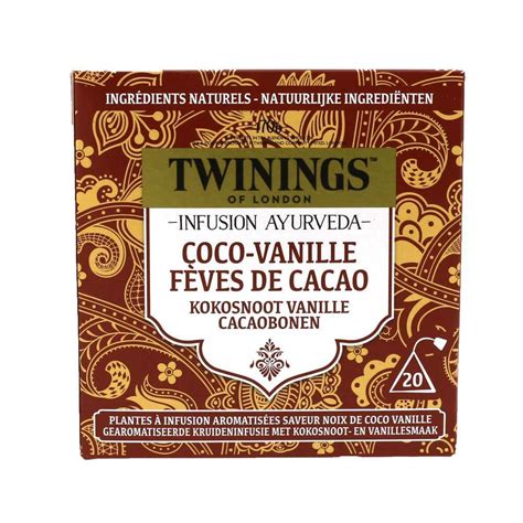 6139 Twinings Ayurveda Kokosnoot Vanille Cacaobonen 20 TB Voets