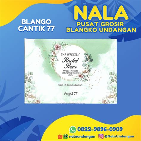 Pusat Grosir Blangko Undangan Cantik Nala Undangan