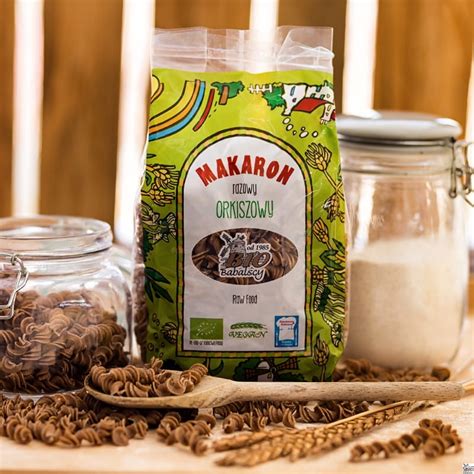 Makaron razowy orkiszowy świderki BIO 400g BioBabalscy