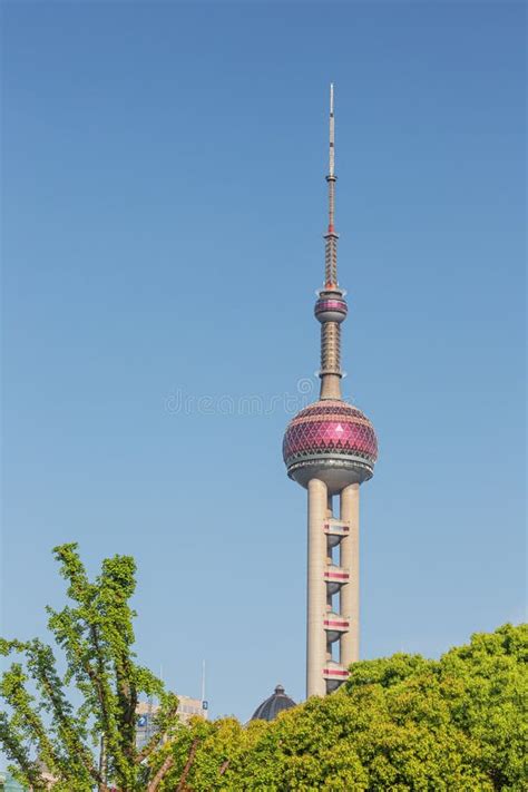 View Of The Oriental Pearl Tower In Pudong Editorial Photography