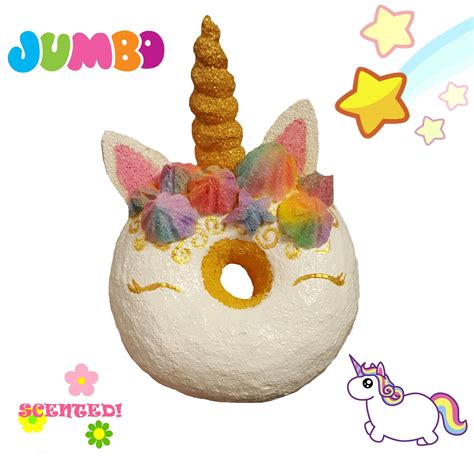 Magical Rainbow Unicorn Donut Squishy From Squishy Morumotto Unicorn