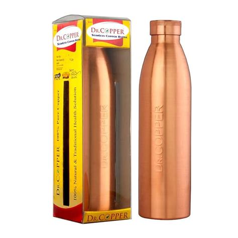 Buy Dr Copper World S First Seam Less Copper Water Bottle Copper