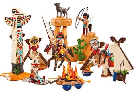 PLAYMOBIL WESTERN CAMPAMENTO Indio Siux Cheyennes Apaches Oeste 9899