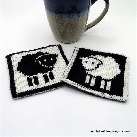 Ravelry Counting Sheep Coaster Pattern By Lisa Hannan Fox