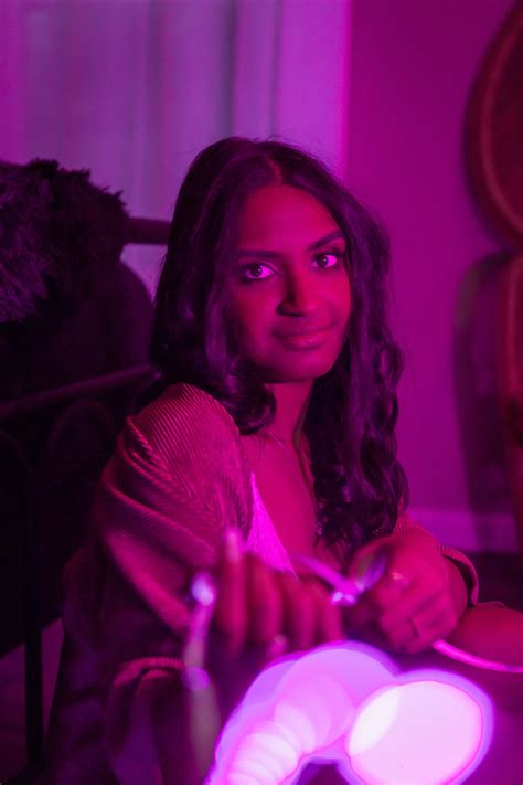 Blacklight And Neon Night Boudoir Session In Home Studio — Kitty Noir Boudoir