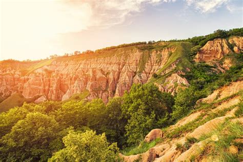 Red Ravine Rapa Rosie Romania Alba Iulia Stock Image Image Of