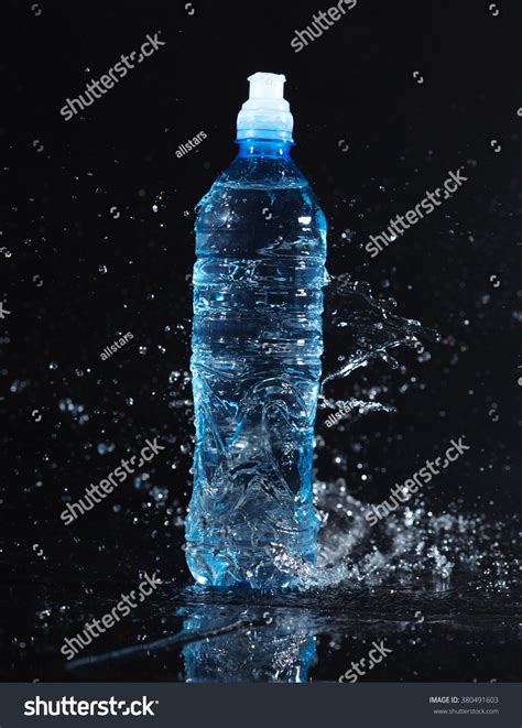 Bottle Pure Water Splash Around Stock Photo 380491603 Shutterstock