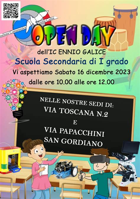 Open Day Scuola Secondaria Grado Istituto Comprensivo Ennio