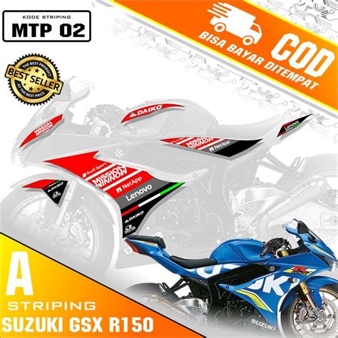 Bisa Cod Sticker Striping Suzuki Gsx R Semi Full Stiker Variasi