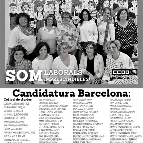 Candidatura del Personal Laboral de Barcelona CCOO Educación