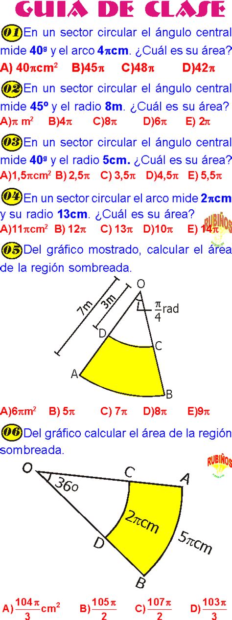 Sector Circular Ejercicios Resueltos De Trigonometria Blog De