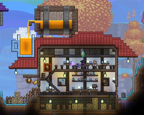 Made A Cute Little Tavern For The Tavernkeep Rterraria