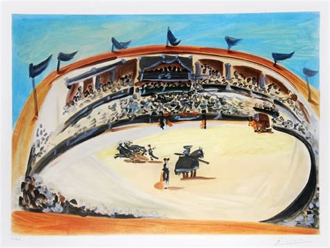 Pablo Picasso La Corrida The Bullfight 1956 Aquatint