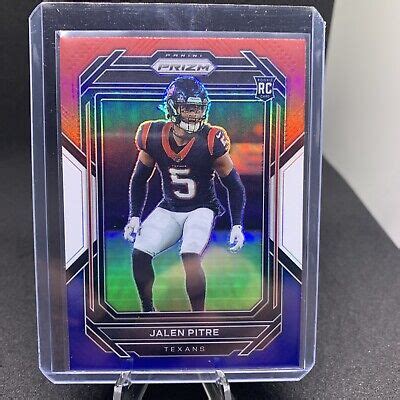 Prizm Football Red White And Blue Rookie Jalen Pitre Ebay