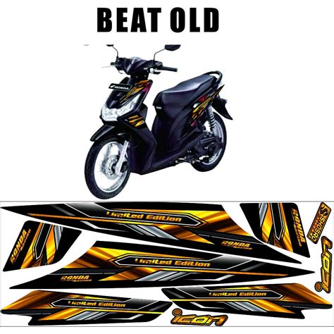 Polet Lis Motif Decal Variation Of Motor Stickers Matic Honda Beat