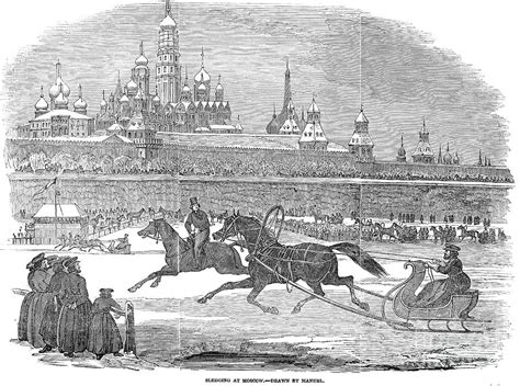 Moscow Sledging 1850 Photograph By Granger Pixels