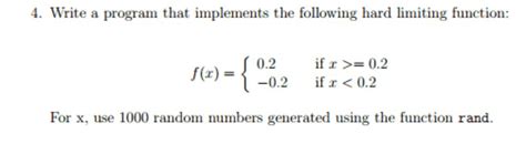 Solved Write A Program That Implements The Following Hard