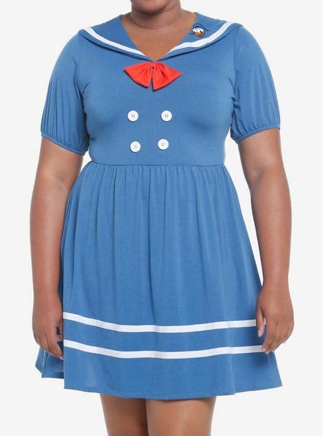 Her Universe Disney Donald Duck Sailor Dress Plus Size Hot Topic