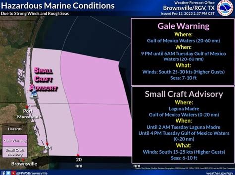 Weather Forecast Office Hazardous Marine Conditions Tx Due To Strong