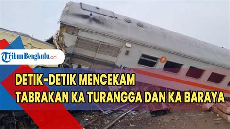 Detik Detik Mencekam Tabrakan KA Turangga Dan KA Baraya Warga Banyak