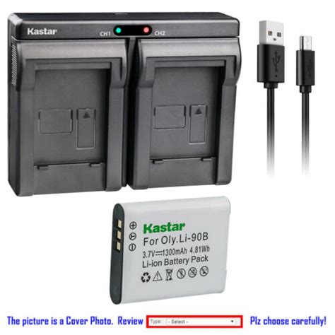 Kastar Battery Dual Charger For Olympus Li 90B 92B UC 90 Olympus