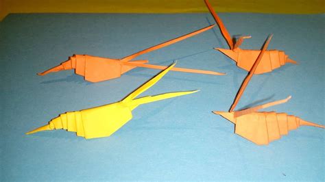 How To Make Paper Shrimp Easy Origami Youtube