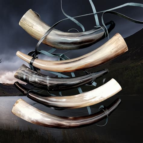 Viking Horn Bugles Viking Blowing Horns Viking Dragon