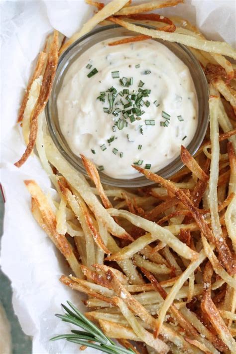 Parmesan Truffle Oven Fries With Rosemary Garlic Aioli Recipe Fries