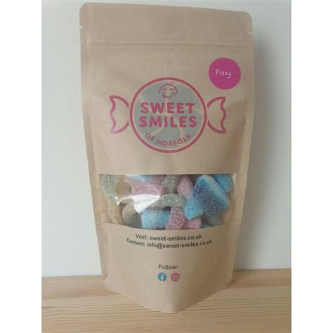 Sweet Smiles Fizzy Sour Mix Sweet Pouch 200g Jarrolds Norwich