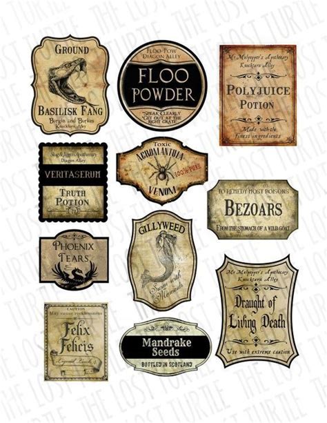 Pin By Shelly Guenther On Printables Potion Labels Harry Potter