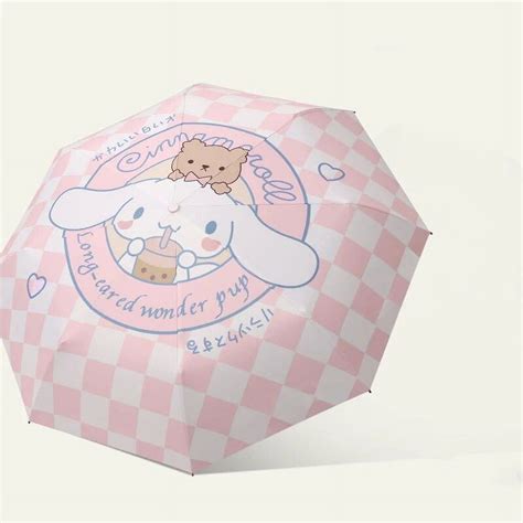 Sanrio Kawaii Cinnamoroll Umbrella Cartoon Anti Ultraviolet And