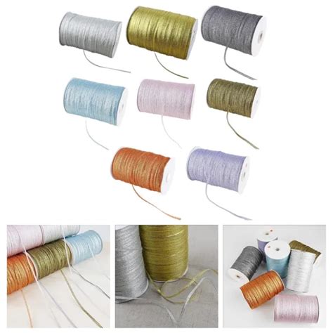 RUBANS D OR POUR Artisanat Et D Corations De F Te 3 Mm Tissu De