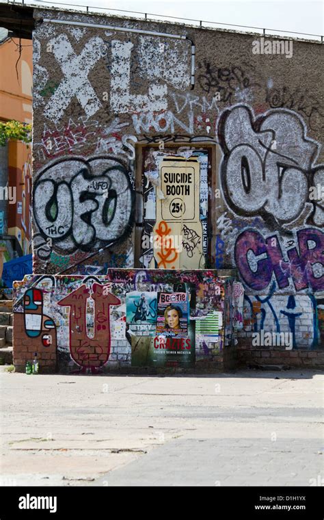 Typical Graffiti In Berlin Friedrichshain Germany Stock Photo Alamy
