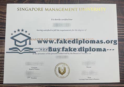 I Want To Buy Singapore Management University Fake Degree