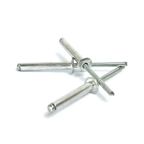 M2 4 X 6mm Dome Head Blind Rivets Aluminium DIN 7337