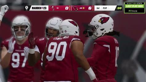 Madden Nfl 23 Gameplay Tampa Bay Buccaneers Vs Arizona Cardinals Xbox Series X 4k60fps