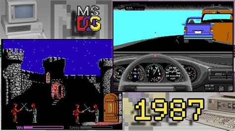 20 Ms Dos Games Released In 1987 In Under 5 Minutes Youtube