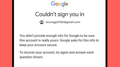 How To Solve You Didn T Provide Enough Info For Google To Be Sure This