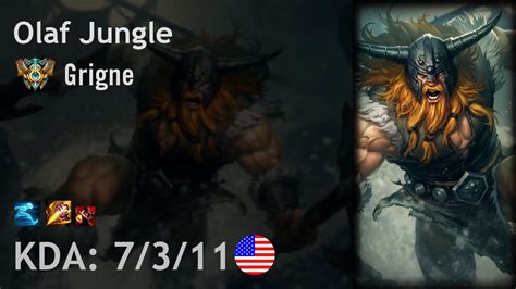 Olaf Jungle Vs Lee Sin Grigne Na Challenger Patch Youtube